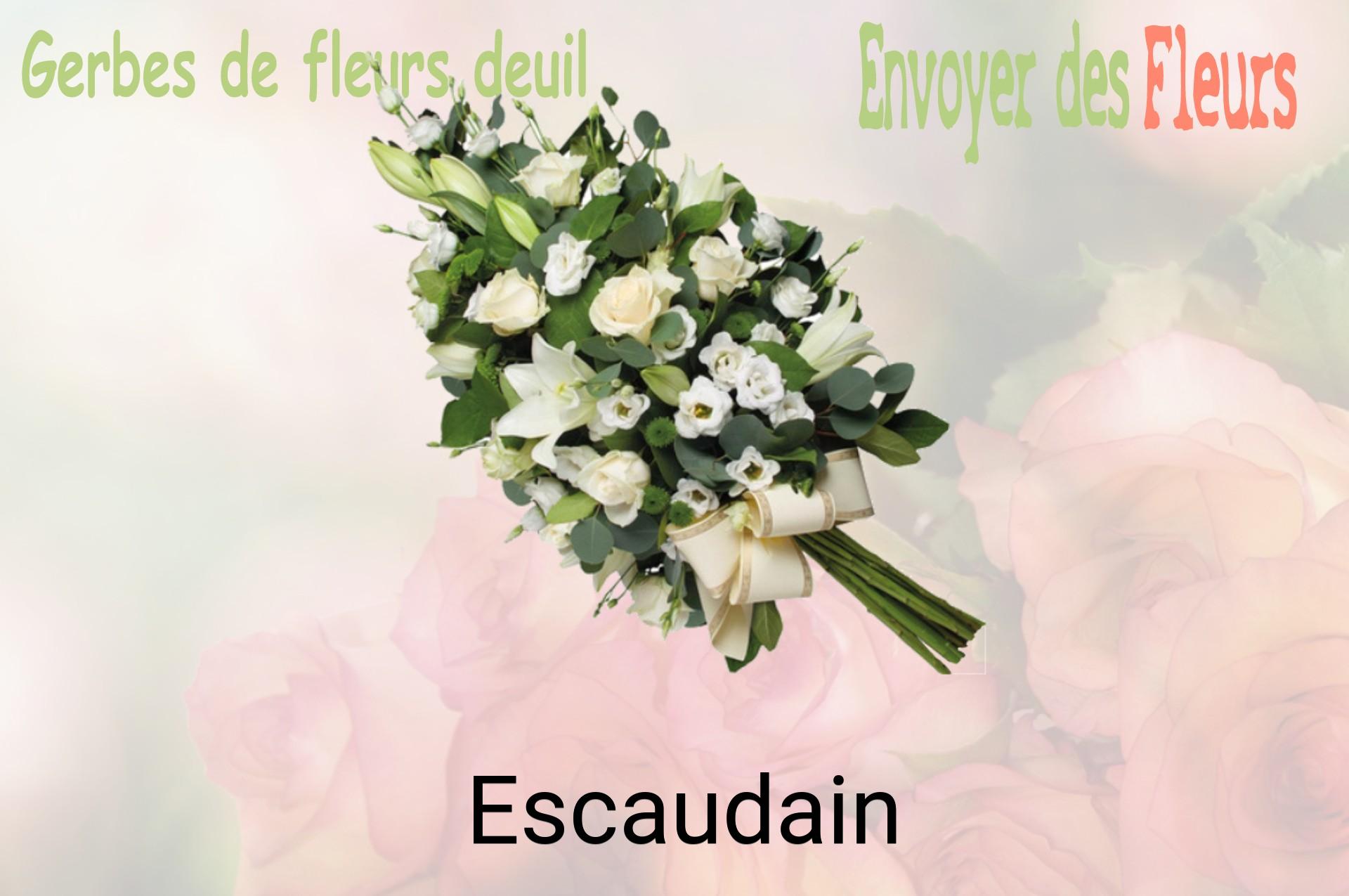 Gerbe de fleurs de deuil livrée à Escaudain